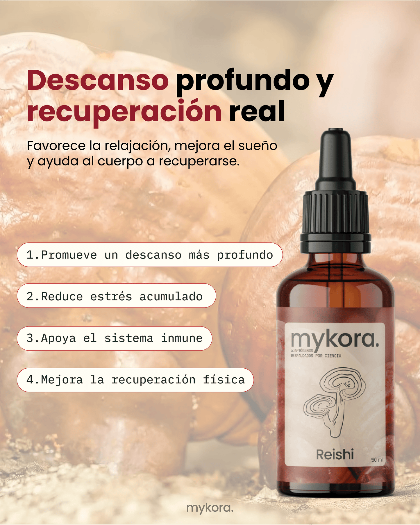 Reishi - Descanso profundo y recuperación