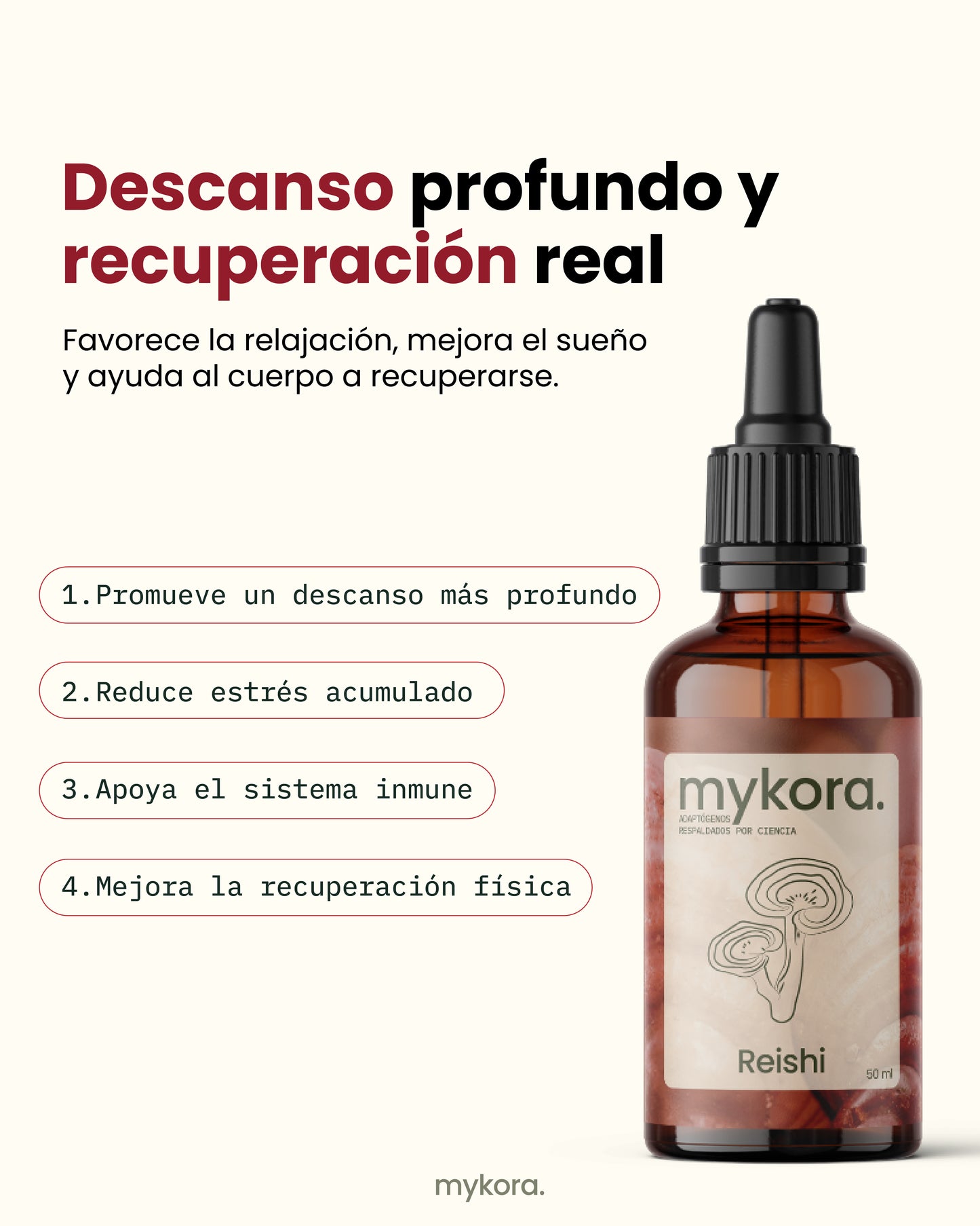 Tintura Madre Reishi - Descanso profundo y recuperacion